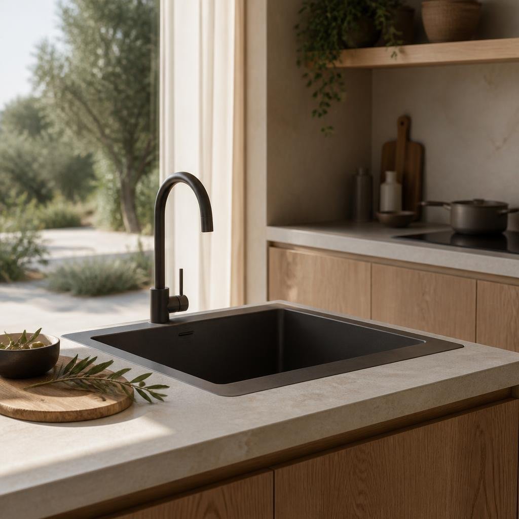 Warm, contemporary kitchen prepared for everyday living